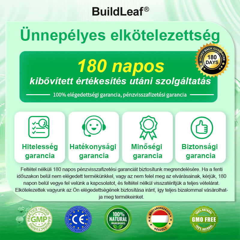 𝖡𝗎𝗂𝗅𝖽𝐿𝑒𝑎𝑓® GLP-1 8 az 1-ben Fit & Vital Szájon át szedhető oldat – Napi egyszer, 7 nap alatt látható változás / Elhízás, szív- és érrendszeri egészség, cukorbetegség, alvási apnoe, bélrendszer egészsége, ízületi problémák és még sok más esetén.🧪