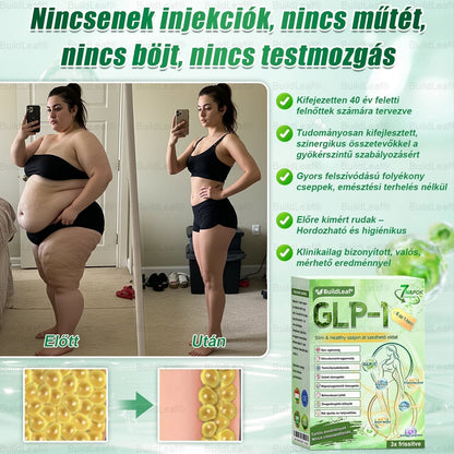 𝖡𝗎𝗂𝗅𝖽𝐿𝑒𝑎𝑓® GLP-1 8 az 1-ben Fit & Vital Szájon át szedhető oldat – Napi egyszer, 7 nap alatt látható változás / Elhízás, szív- és érrendszeri egészség, cukorbetegség, alvási apnoe, bélrendszer egészsége, ízületi problémák és még sok más esetén.🧪